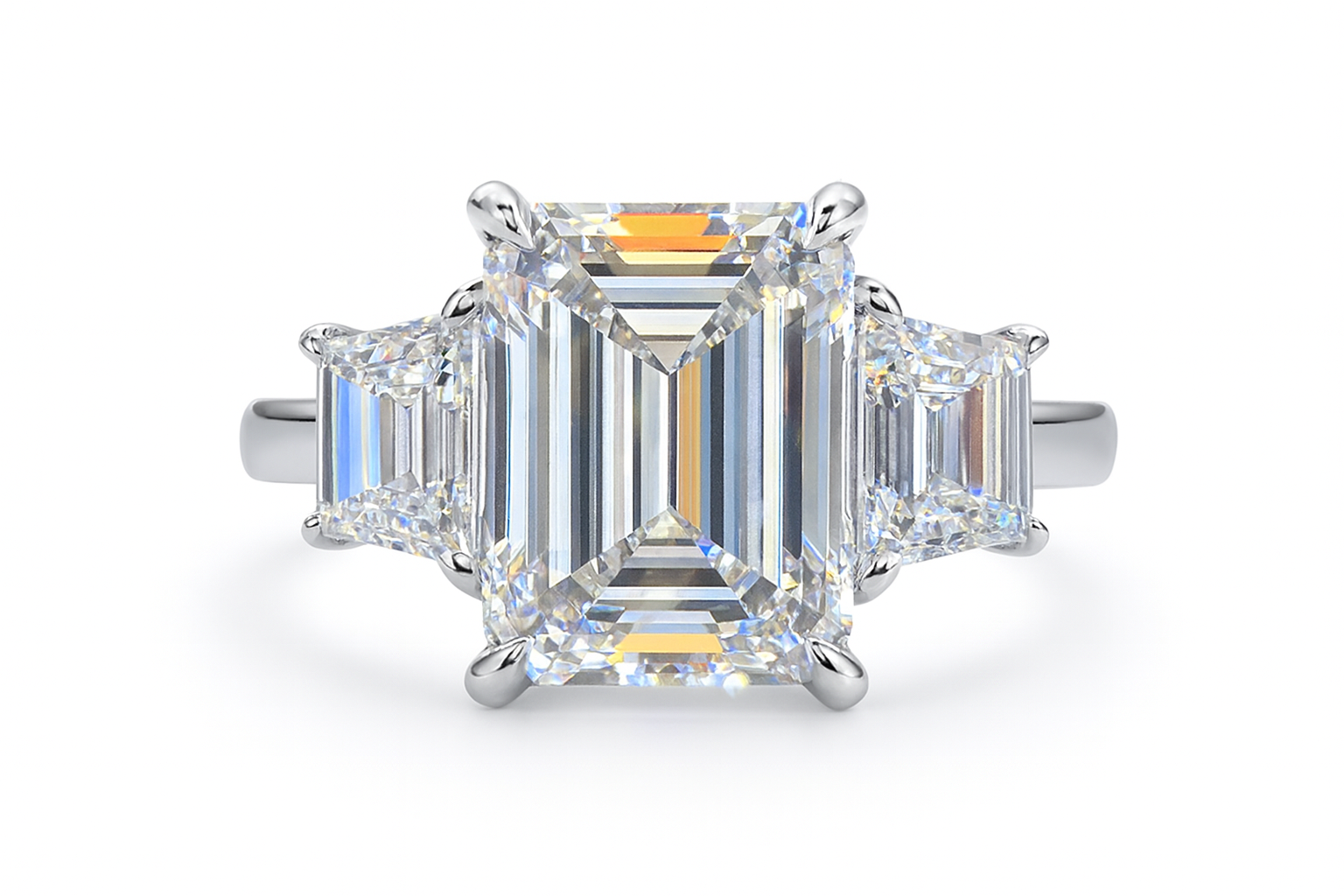 The Monaco Emerald Trilogy Ring