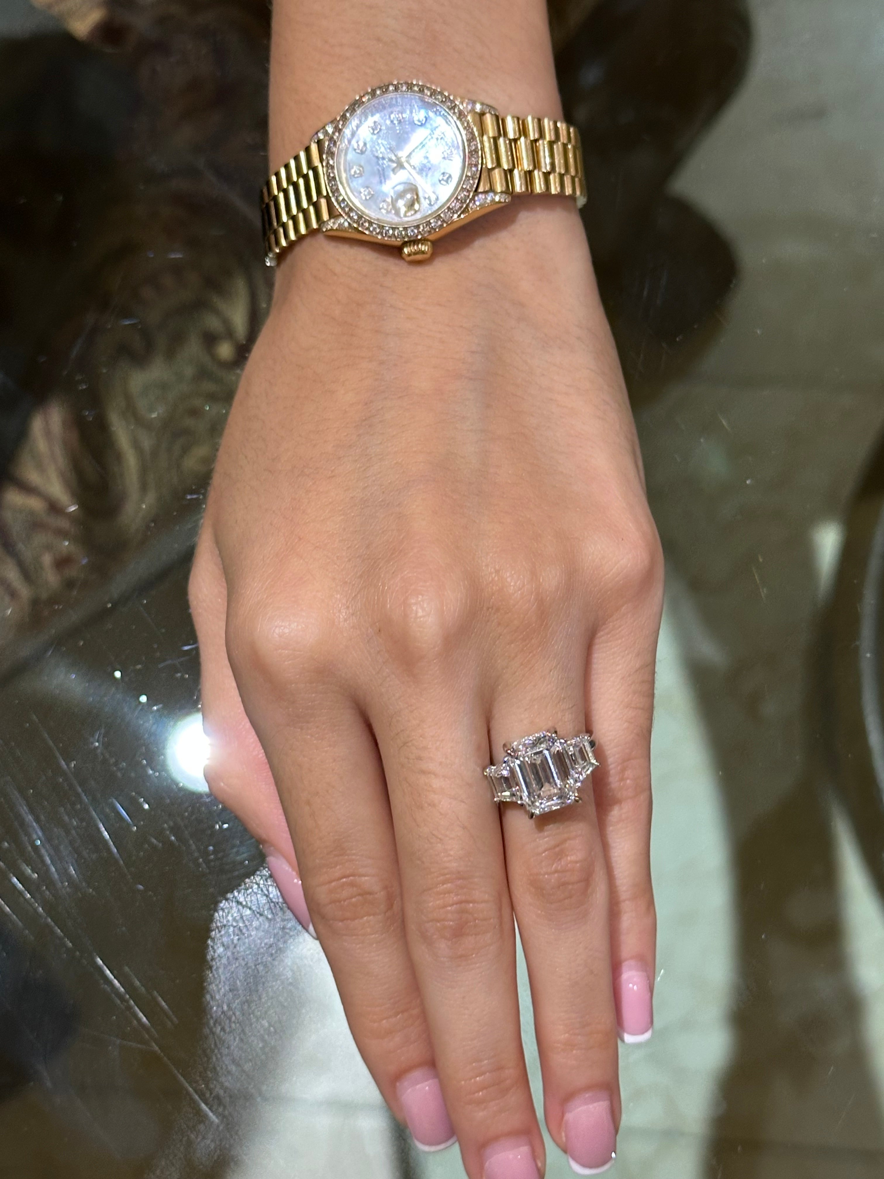 The Monaco Emerald Trilogy Ring