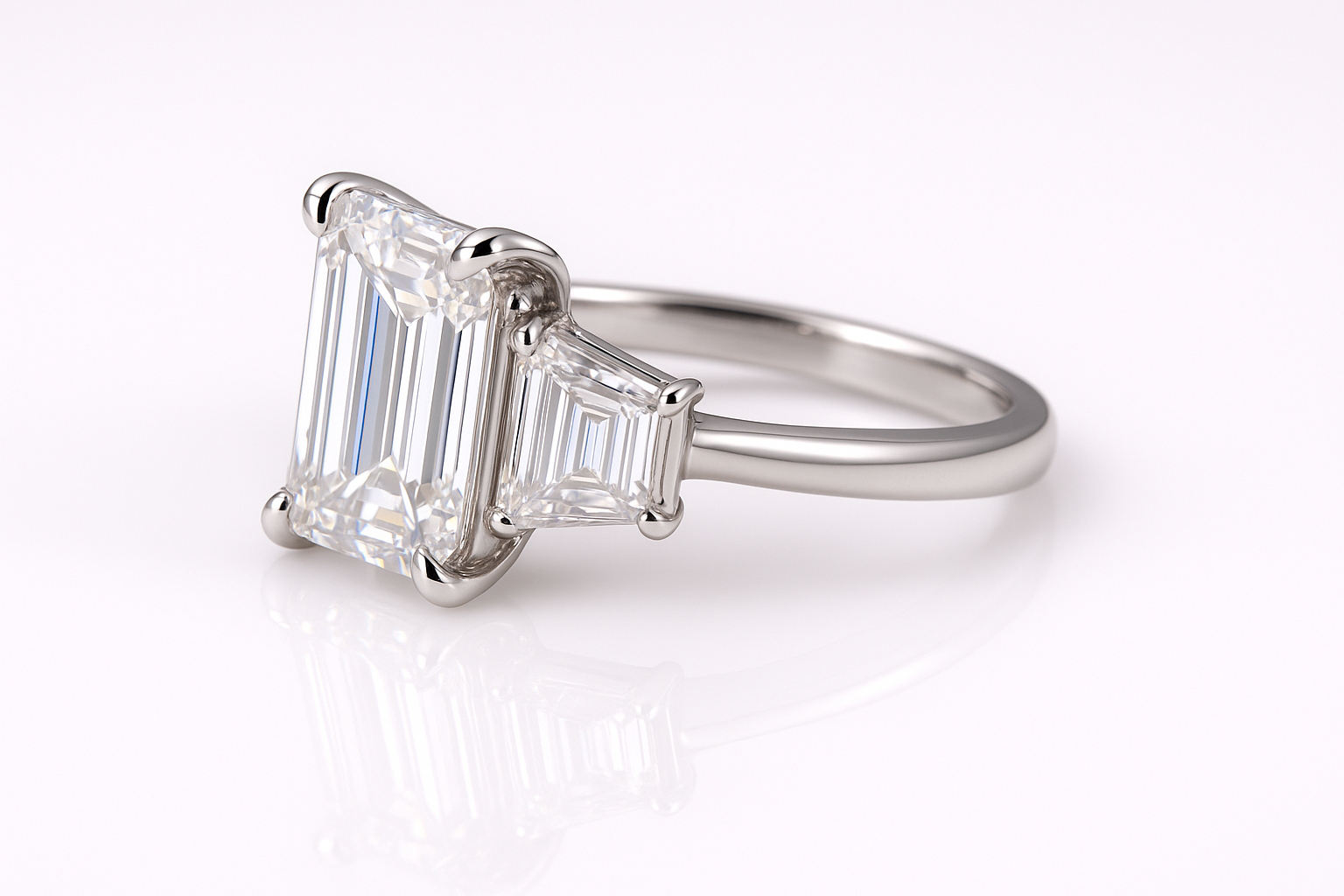 The Monaco Emerald Trilogy Ring