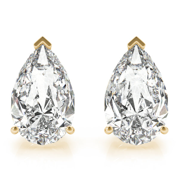 Pear Shape Lab-Grown Diamond Stud Earrings