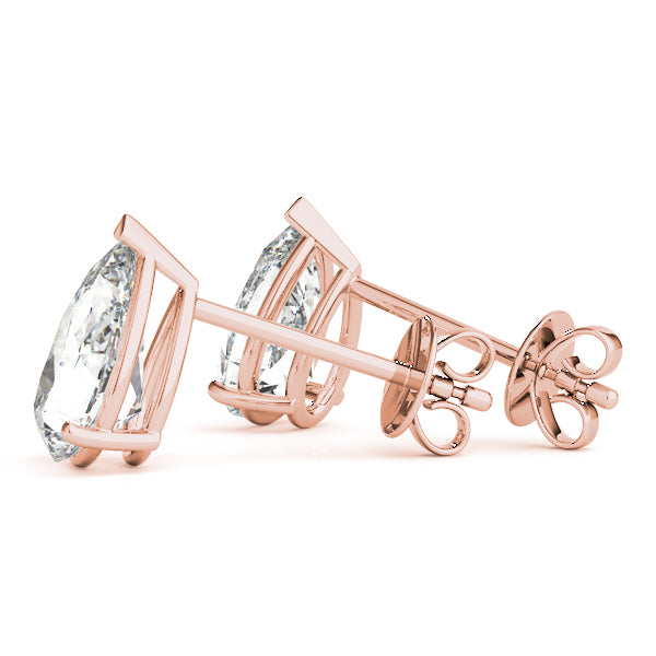 Pear Shape Lab-Grown Diamond Stud Earrings
