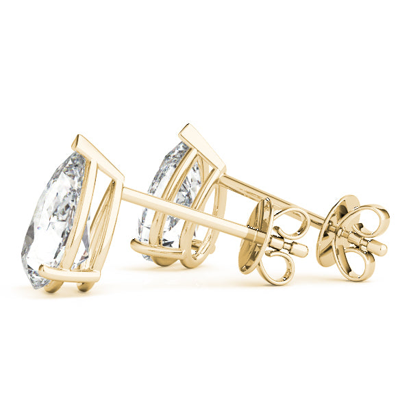Pear Shape Lab-Grown Diamond Stud Earrings