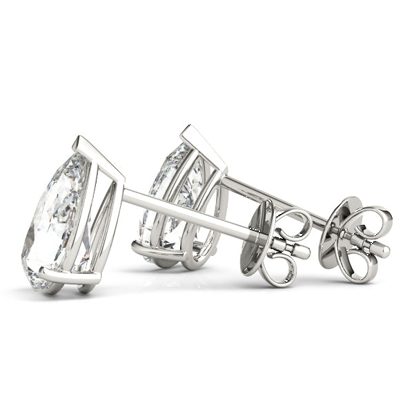 Pear Shape Lab-Grown Diamond Stud Earrings