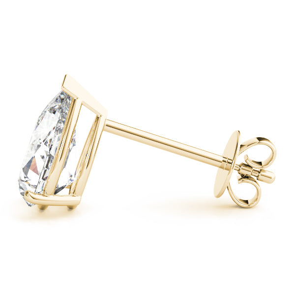 Pear Shape Lab-Grown Diamond Stud Earrings