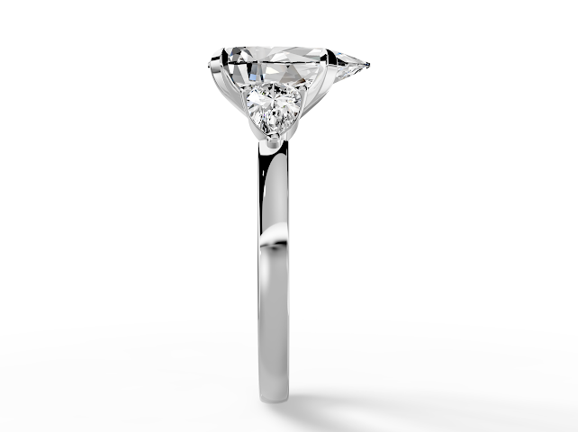 Pear 3 Stone Design