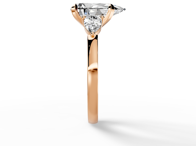 Pear 3 Stone Design