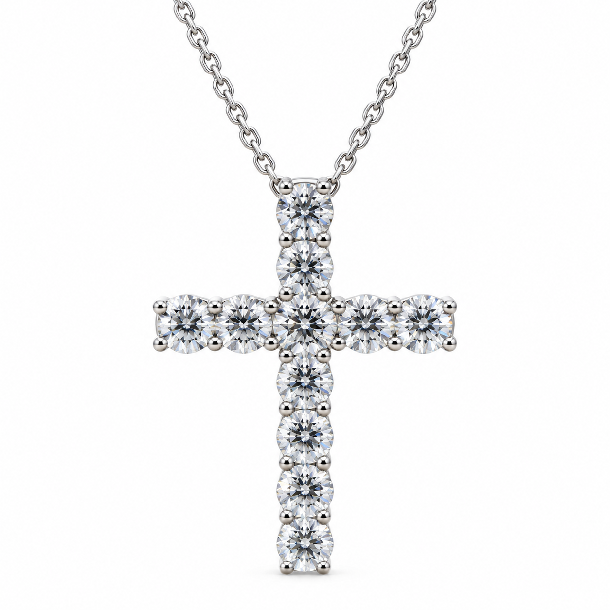 Collar de cruz redonda