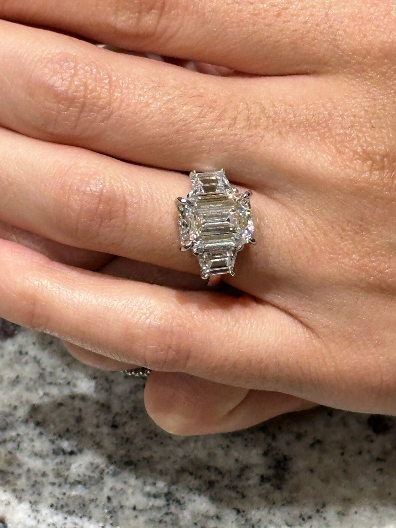 The Monaco Emerald Trilogy Ring