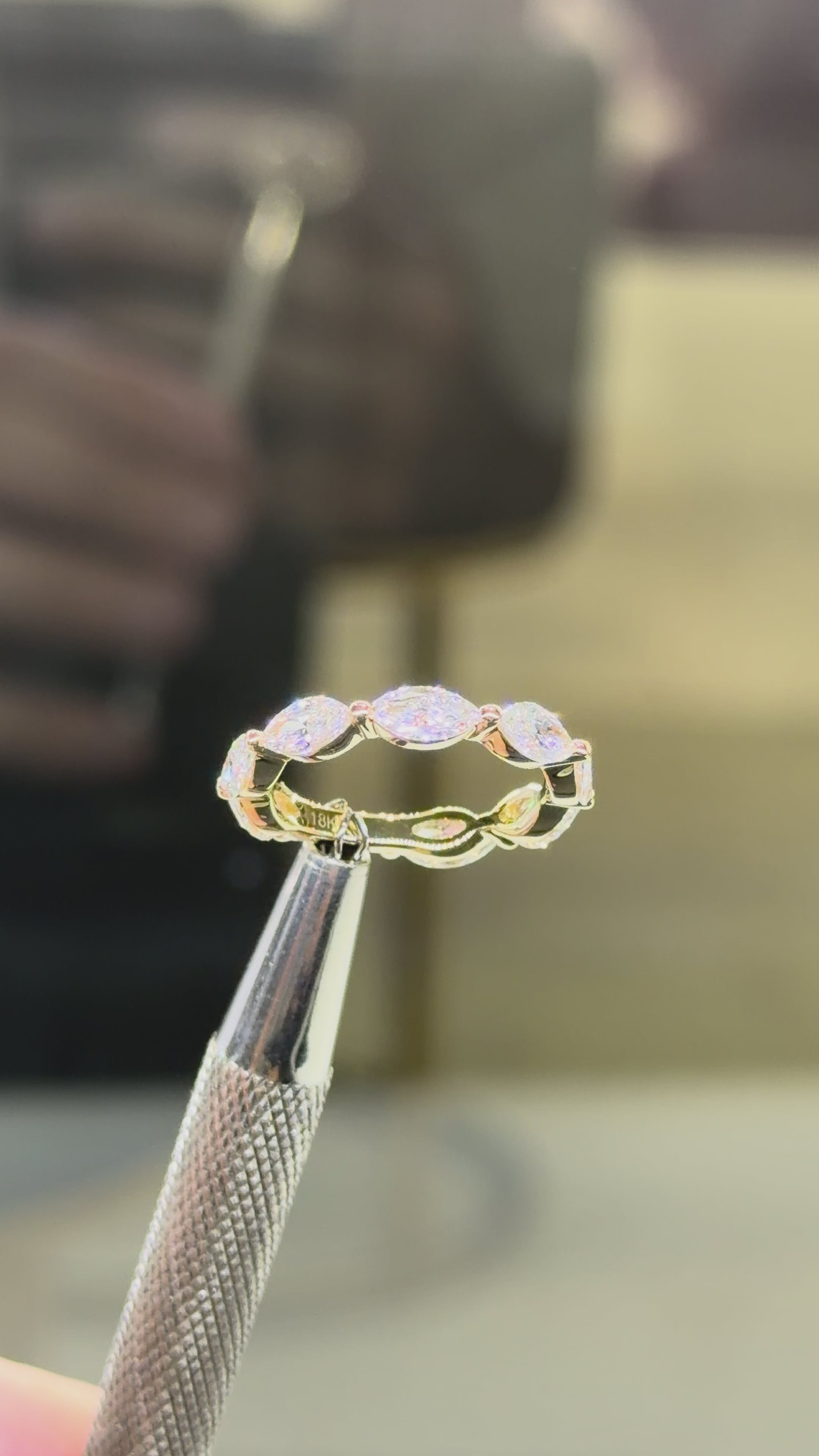 The Marquise Wedding Band