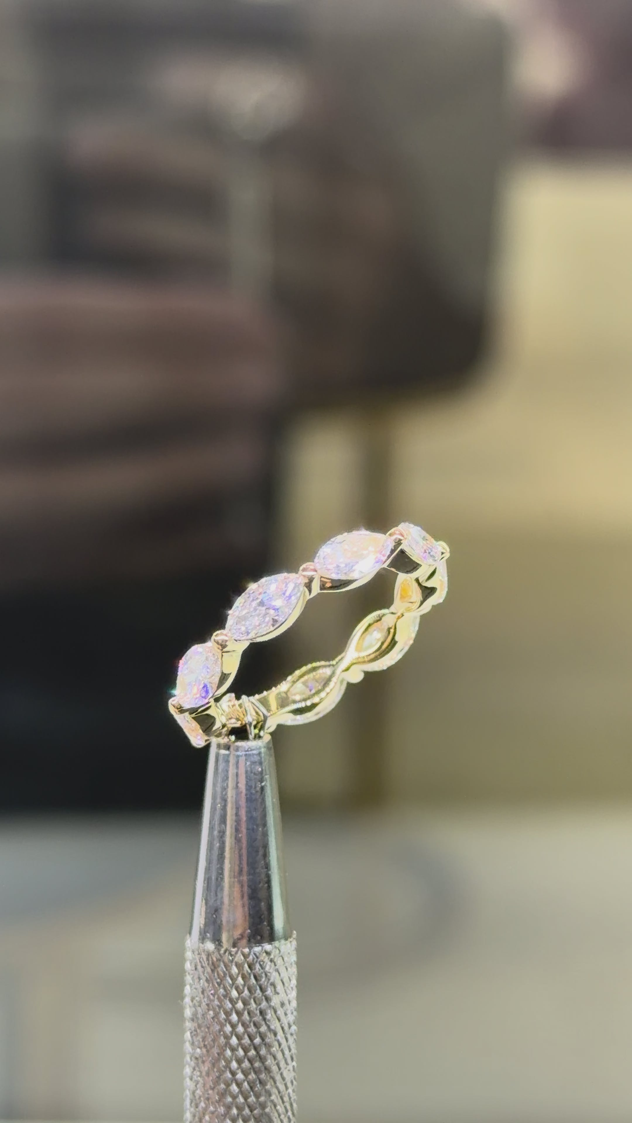 The Marquise Wedding Band