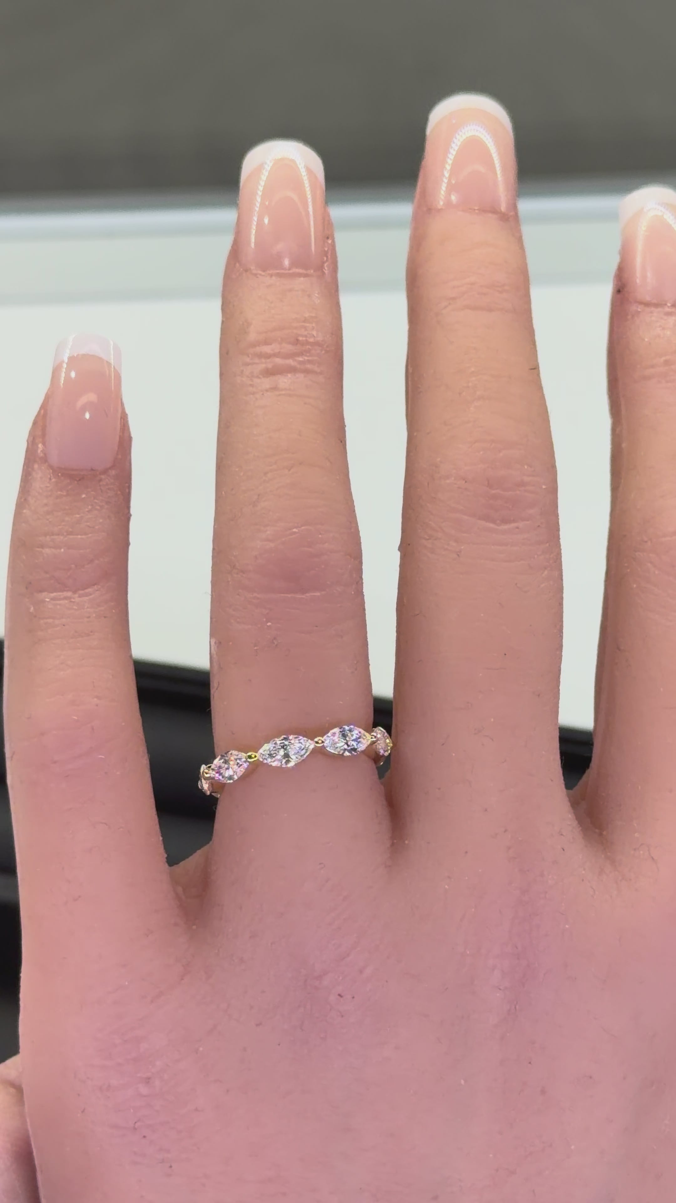 The Marquise Wedding Band