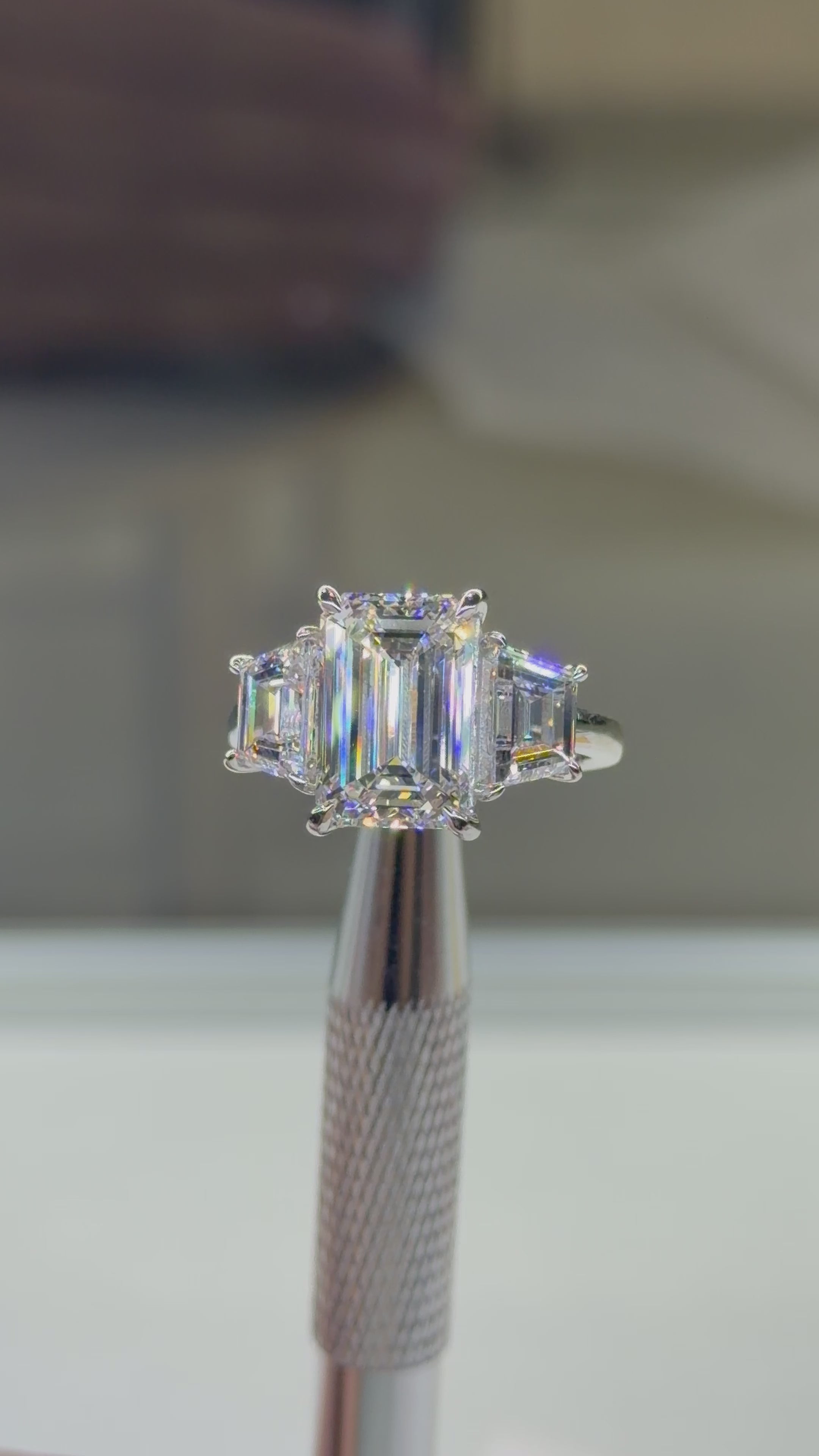 The Monaco Emerald Trilogy Ring