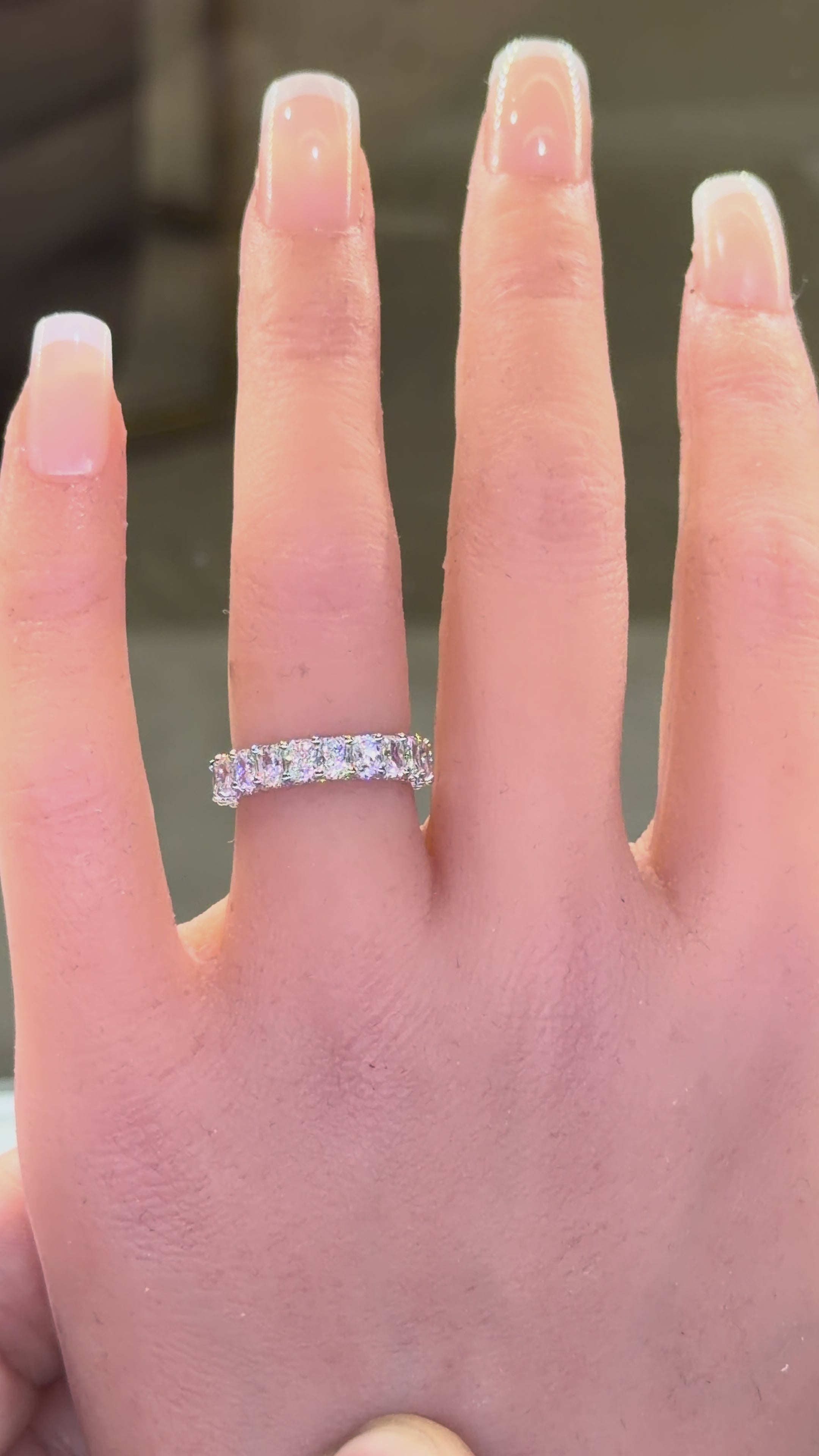 Erica u-pave wedding band