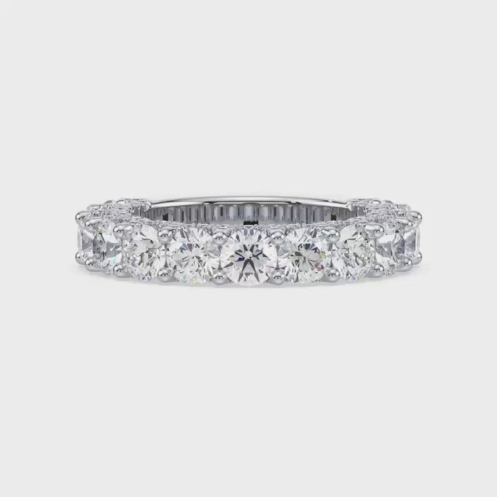 4.00MM Round Luna Wedding Band